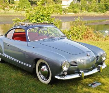 silver vw karmann ghia red leather interior