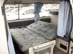 rock and roll bed hiace campervan