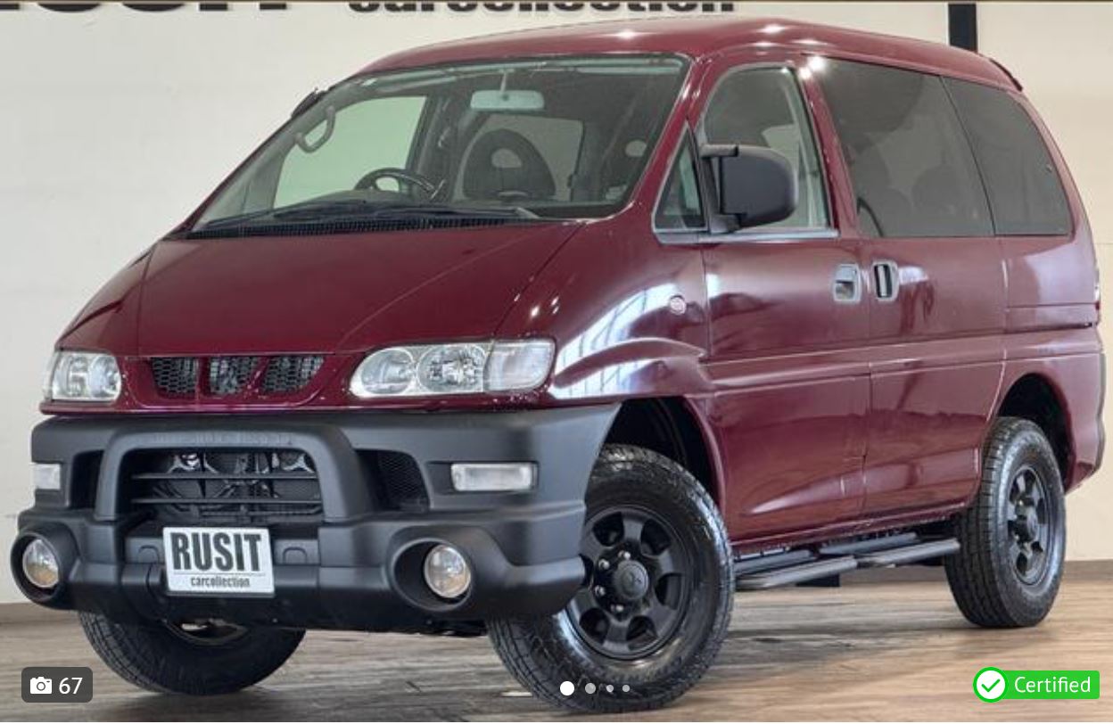 Mitsubishi Delica Spacegear for sale, direct Import supplied fully UK reg. Best Mitsubishi Delica Spacegear UK prices. Fact!