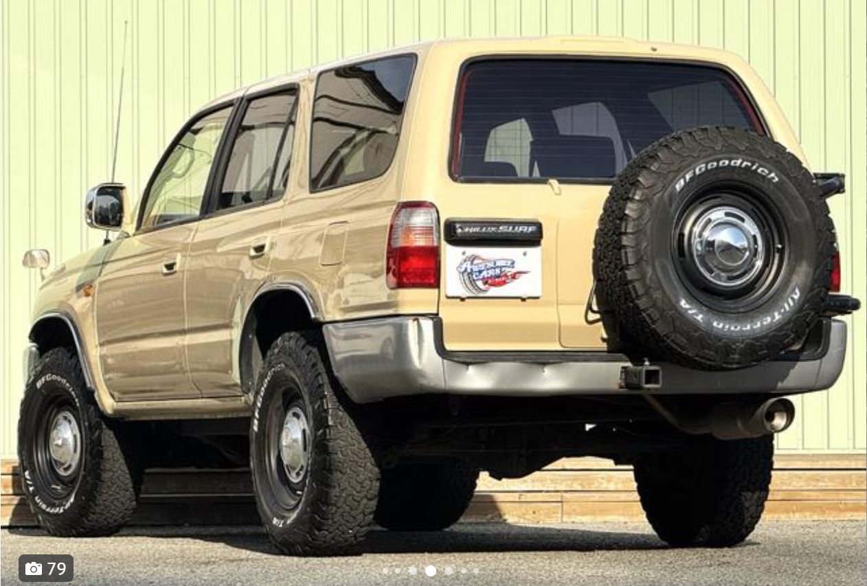 Toyota Hilux Surf for sale, direct Import supplied fully UK reg. Best Toyota Hilux Surf UK prices. Fact!