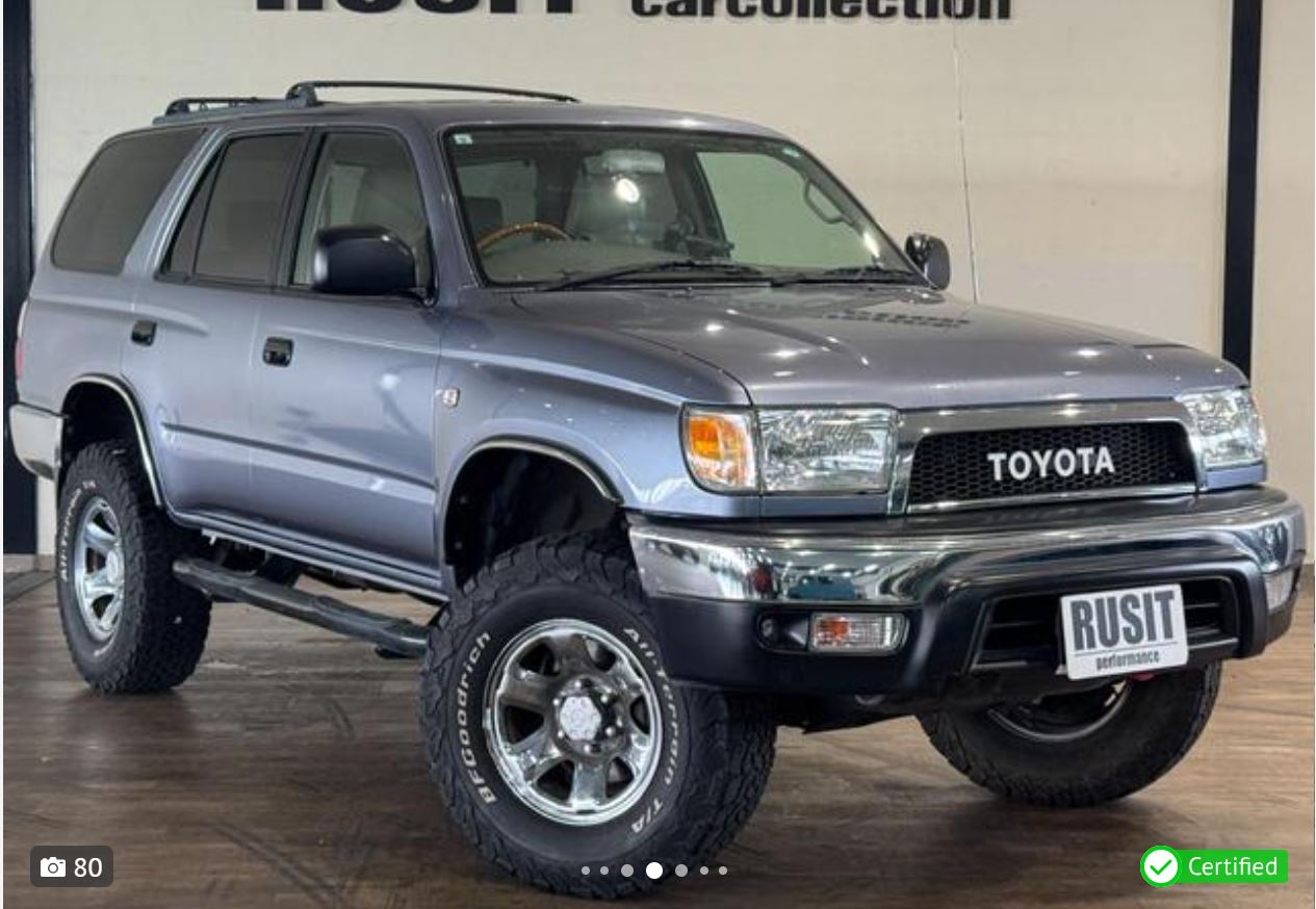 Toyota Hilux Surf for sale, direct Import supplied fully UK reg. Best Toyota Hilux Surf UK prices. Fact!