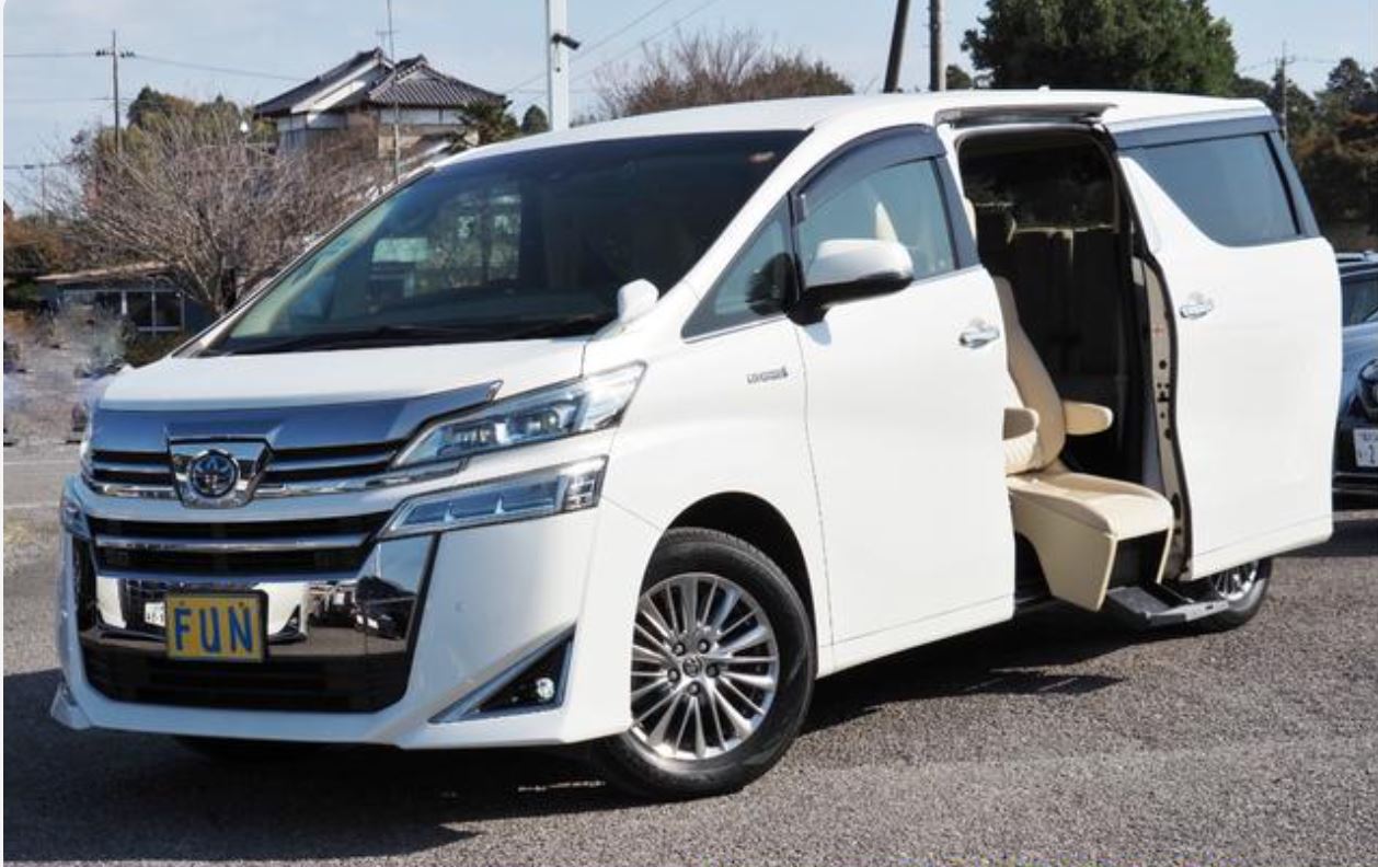Toyota Vellfire Hybrid Welfare for sale, direct Import supplied fully UK reg. Best Toyota Vellfire Hybrid Welfare UK prices. Fact!